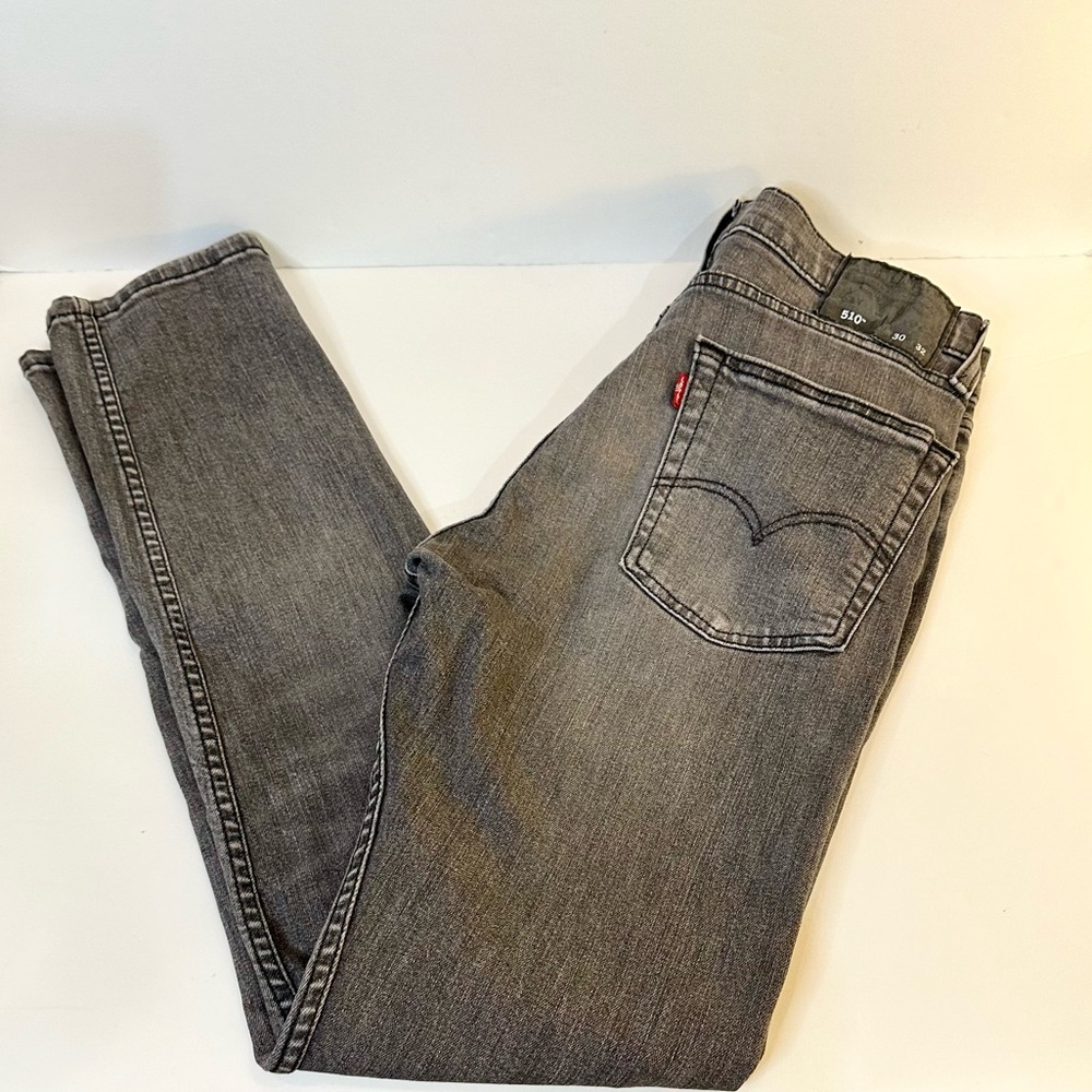 🌟2xHP🌟Levi’s 510 Skinny Gray Denim Jeans 30 x 32 Sustainably Made